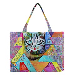 Kitten Cat Pet Animal Adorable Fluffy Cute Kitty Medium Tote Bag