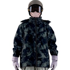 Camouflage, Pattern, Abstract, Background, Texture, Army Women s Zip Ski And Snowboard Waterproof Breathable Jacket by nateshop