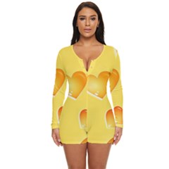 Cheese Texture, Macro, Food Textures, Slices Of Cheese Long Sleeve Boyleg Swimsuit by nateshop