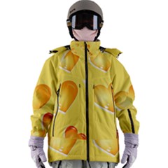 Cheese Texture, Macro, Food Textures, Slices Of Cheese Women s Zip Ski And Snowboard Waterproof Breathable Jacket by nateshop