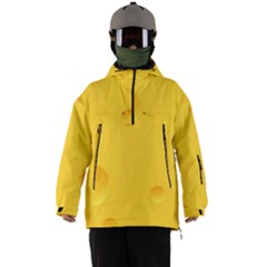 Cheese Texture, Yellow Backgronds, Food Textures, Slices Of Cheese Men s Ski And Snowboard Waterproof Breathable Jacket by nateshop