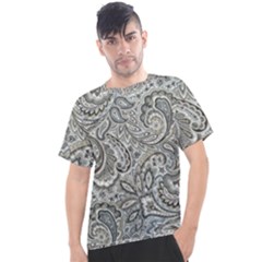 Gray Paisley Texture, Paisley Men s Sport Top by nateshop