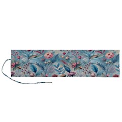 Floral Background Wallpaper Flowers Bouquet Leaves Herbarium Seamless Flora Bloom Roll Up Canvas Pencil Holder (l)