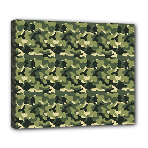 Camouflage Pattern Deluxe Canvas 24  X 20  (stretched)