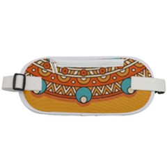 Mandala Orange Rounded Waist Pouch