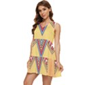 Mandala sun Tiered Sleeveless Mini Dress View3