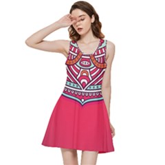 Mandala Red Inside Out Racerback Dress