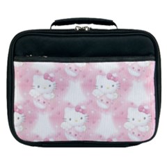 Hello Kitty Pattern, Hello Kitty, Child, White, Cat, Pink, Animal Lunch Bag by nateshop