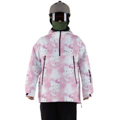 Hello Kitty Pattern, Hello Kitty, Child, White, Cat, Pink, Animal Men s Ski And Snowboard Waterproof Breathable Jacket