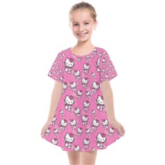 Hello Kitty Pattern, Hello Kitty, Child Kids  Smock Dress by nateshop
