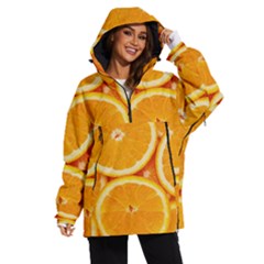 Oranges Textures, Close-up, Tropical Fruits, Citrus Fruits, Fruits Women s Ski And Snowboard Waterproof Breathable Jacket by nateshop