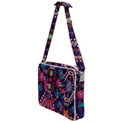 Pattern, Ornament, Motif, Colorful Cross Body Office Bag by nateshop