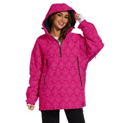 Pink Pattern, Abstract, Background, Bright, Desenho Women s Ski And Snowboard Waterproof Breathable Jacket by nateshop