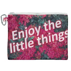 Indulge In Life s Small Pleasures  Canvas Cosmetic Bag (xxl) by dflcprintsclothing