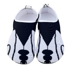 Black Silhouette Artistic Hand Draw Symbol Wb Women s Sock-style Water Shoes by dflcprintsclothing