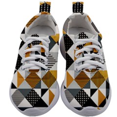 Pattern Tile Squares Triangles Seamless Geometry Kids Athletic Shoes