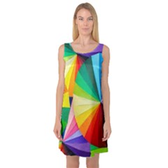 Bring Colors To Your Day Sleeveless Satin Nightdress
