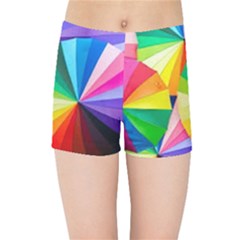 Bring Colors To Your Day Kids  Sports Shorts by elizah032470