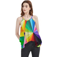 Bring Colors To Your Day Flowy Camisole Tank Top by elizah032470