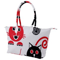 Cat Little Ball Animal Canvas Shoulder Bag by Maspions