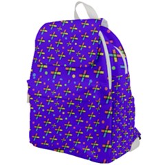 Abstract Background Cross Hashtag Top Flap Backpack by Maspions