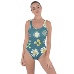 Drawing Flowers Meadow White Bring Sexy Back Swimsuit