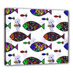 Fish Abstract Colorful Canvas 24  x 20  (Stretched)