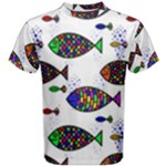 Fish Abstract Colorful Men s Cotton T-Shirt