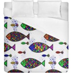 Fish Abstract Colorful Duvet Cover (King Size)