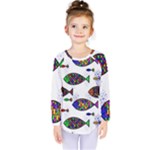 Fish Abstract Colorful Kids  Long Sleeve T-Shirt