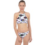 Fish Abstract Colorful Halter Bikini Set