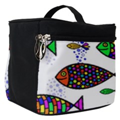 Fish Abstract Colorful Make Up Travel Bag (small) by Maspions