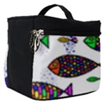 Fish Abstract Colorful Make Up Travel Bag (Small)