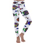 Fish Abstract Colorful Kids  Lightweight Velour Classic Yoga Leggings
