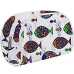 Fish Abstract Colorful Make Up Case (Large)