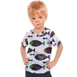 Fish Abstract Colorful Kids  Sports T-Shirt