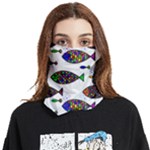 Fish Abstract Colorful Face Covering Bandana (Two Sides)