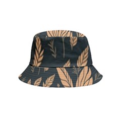 Background Pattern Leaves Texture Inside Out Bucket Hat (kids) by Maspions