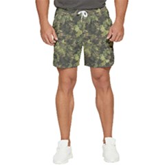 Green Camouflage Military Army Pattern Men s Runner Shorts