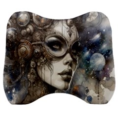 Woman In Space Velour Head Support Cushion