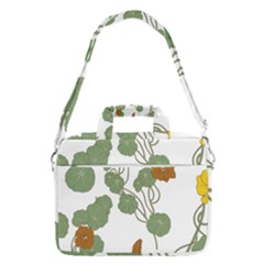 Nasturtium Flowers Plant Leaves Macbook Pro 13  Shoulder Laptop Bag  by Maspions