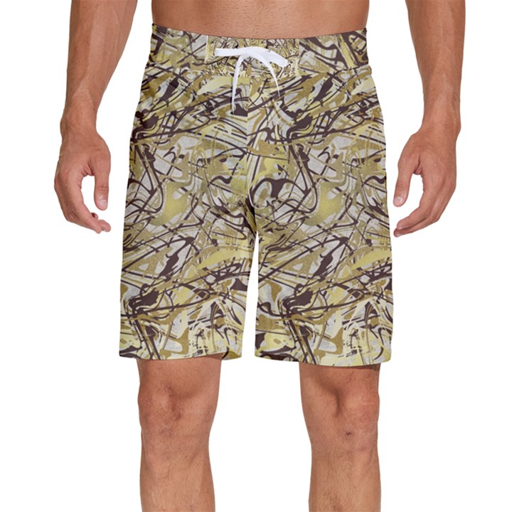 Marble Texture Pattern Seamless Men s Beach Shorts