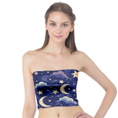 Night Moon Seamless Tube Top