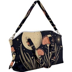 Flowers Space Canvas Crossbody Bag by Maspions