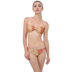 Lines Abstract Colourful Design Classic Bandeau Bikini Set