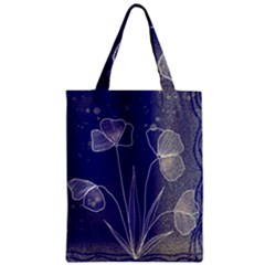 Flower Nature Abstract Art Zipper Classic Tote Bag