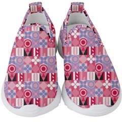 Scandinavian Abstract Pattern Kids  Slip On Sneakers