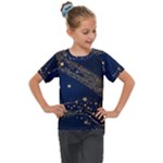 Starsstar Glitter Kids  Mesh Piece T-Shirt