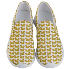 Little Bird Motif Pattern Wb Men s Lightweight Slip Ons