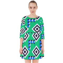Beauitiful Geometry Smock Dress by Sparkle